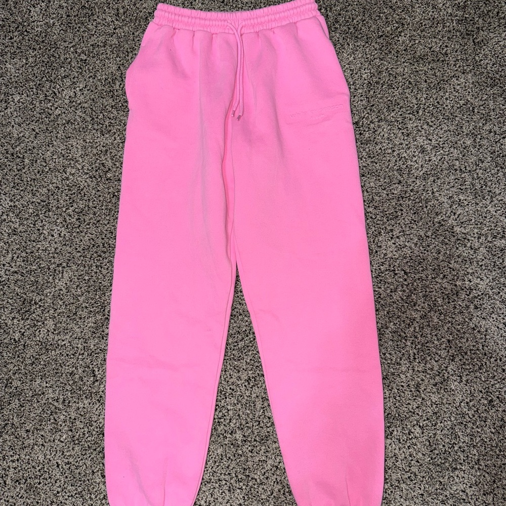 Pink white fox women’s sweatpants